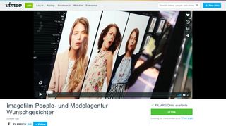 
                            4. Imagefilm People- und Modelagentur Wunschgesichter on Vimeo