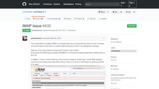 
                            5. IMAP Issue · Issue #430 · osTicket/osTicket-1.7 · GitHub