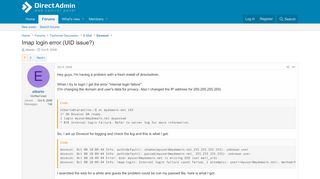 
                            6. Imap login error (UID issue?) - DirectAdmin Forums
