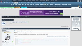 
                            4. imap_open() too many failed login - Developpez.net
