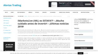 
                            8. iMarketsLive (IML) es ESTAFA?? - Alertas Trading