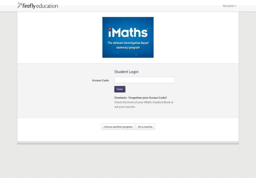 
                            10. iMaths - Student Login - Firefly Online