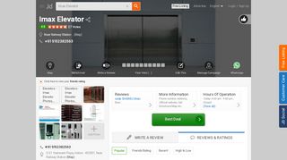 
                            6. Imax Elevators - Elevator Dealers in Indore - Justdial
