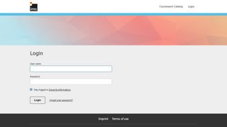 
                            3. IMC Learning Suite - Login