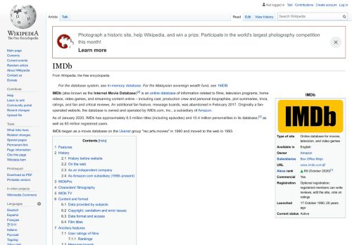 
                            12. IMDb - Wikipedia