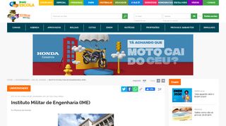
                            10. IME - Instituto Militar de Engenharia - Vestibular Brasil Escola