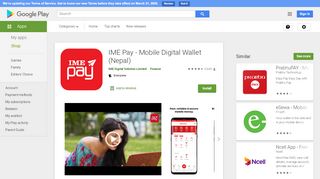 
                            4. IME Pay - Mobile Digital Wallet (Nepal) - Google Play मा ...