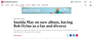
                            10. Imelda May on her new album, having Bob Dylan as a fan and divorce