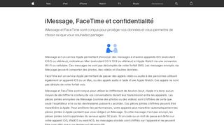 
                            10. iMessage, FaceTime et confidentialité - Assistance Apple