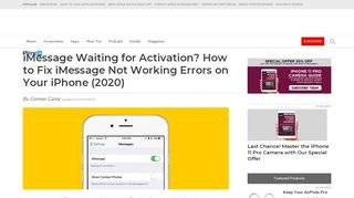 
                            5. iMessage Waiting for Activation? How to Fix iMessage Not Working ...