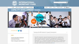 
                            2. IMF -- Capacity Development Training