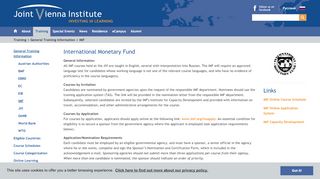 
                            5. IMF - Joint Vienna Institute