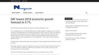 
                            8. IMF lowers 2018 economic growth forecast to 3.7%. - News