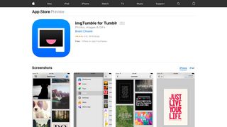 
                            2. imgTumble for Tumblr on the App Store - iTunes - Apple