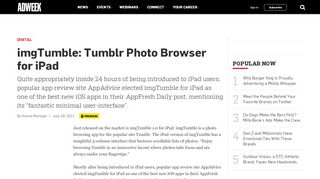 
                            7. imgTumble: Tumblr Photo Browser for iPad – Adweek