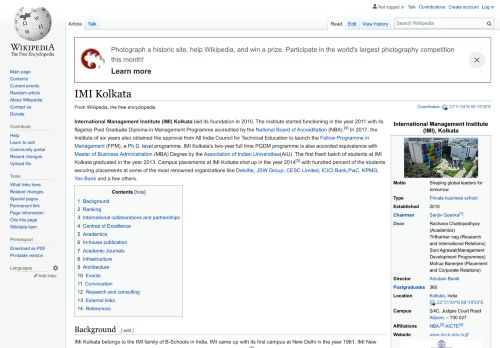 
                            10. IMI Kolkata - Wikipedia