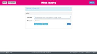 
                            5. iMinds Authority - Login