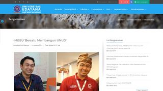 
                            5. IMISSU 'Bersatu Membangun UNUD' - UNUD | Universitas Udayana