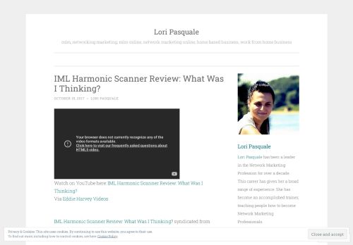 
                            12. IML Harmonic Scanner Review: What Was I Thinking? – Lori Pasquale