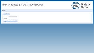 
                            7. IMM Graduate School Student Portal