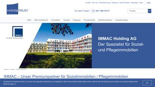 
                            10. IMMAC Holding AG / IMMAC Immobilienfonds GmbH - HANSETRUST
