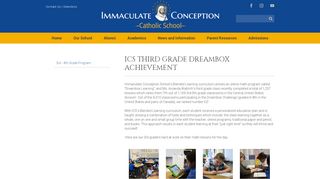 
                            13. Immaculate Conception School | ICS Third Grade Dreambox ...