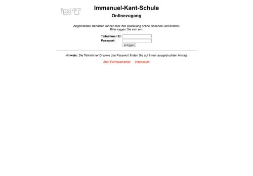 
                            4. Immanuel-Kant-Schule - Onlinezugang - Liebigmensa