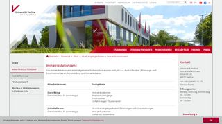 
                            10. Immatrikulationsamt - Universität Vechta