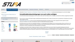 
                            4. Immatrikulationsbescheinigungen nun auch online verfügbar ...