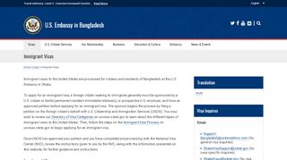 
                            6. Immigrant Visas | U.S. Embassy in Bangladesh