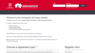 
                            8. Immigration SA Apply website