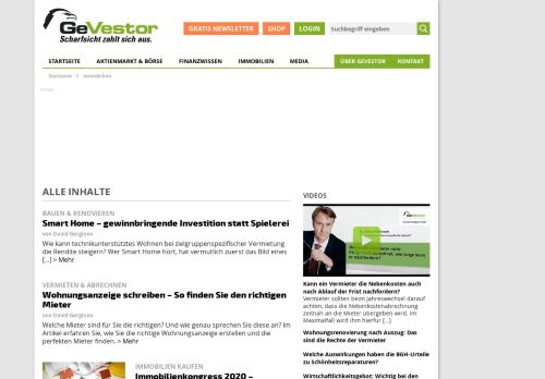 
                            5. Immobilien - GeVestor.de