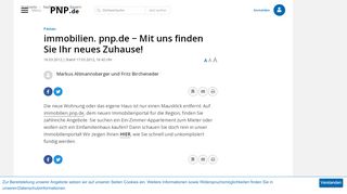 
                            7. immobilien. pnp.de − Mit uns finden Sie Ihr neues Zuhause!