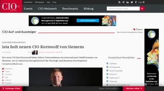 
                            6. Immobiliendienstleister: ista holt neuen CIO Kornwolf von Siemens ...