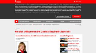 
                            6. Immobilienmakler Daniela Theobald-Diederichs | Sparkassen ...