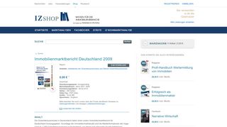 
                            8. Immobilienmarktbericht Deutschland 2009 (IZ) - Immobilien Zeitung