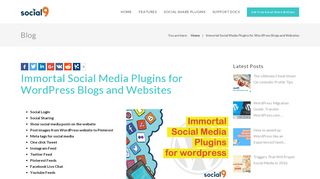 
                            7. Immortal Social Media Plugins for WordPress Blogs and Websites