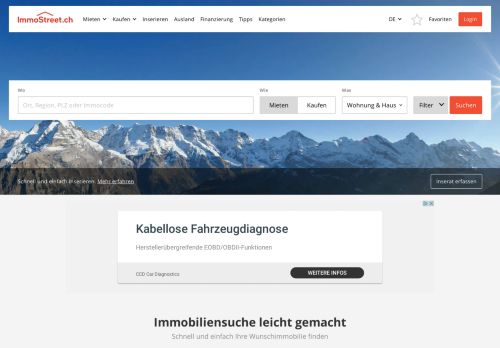 
                            10. ImmoStreet.ch: Immobilien Schweiz – Wohnung mieten, Haus kaufen