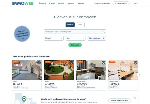 
                            4. Immoweb : 1er site immobilier en Belgique - Tout l'immo ici!