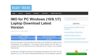 
                            13. IMO for PC Windows (10/8.1/7) Laptop Download Latest Version