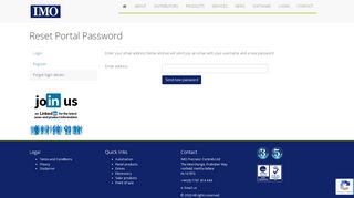 
                            3. IMO Precision Controls - Reset Password
