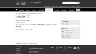 
                            11. iMovie (IC) - Staff Services - ANU