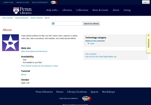 
                            10. iMovie | Penn Libraries