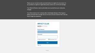 
                            12. Impact Club Web Access - Login