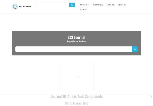 
                            13. Impact Factor of Journal Of Alloys And Compounds - 2018 | 2017 ...