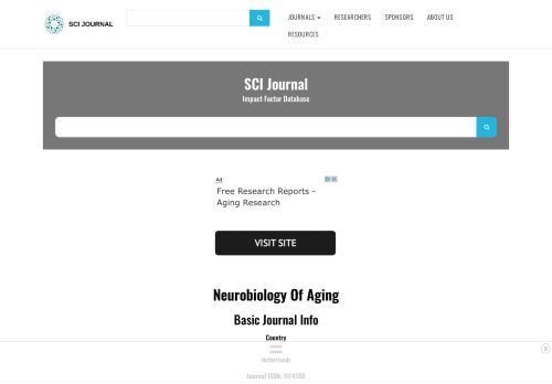 
                            12. Impact Factor of Neurobiology Of Aging - 2018 | 2017 | 2016 | 2015 ...