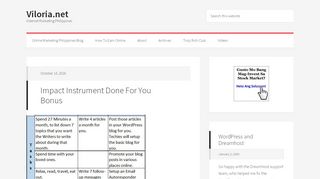 
                            3. Impact Instrument Done For You Bonus - Online Marketing Philippines