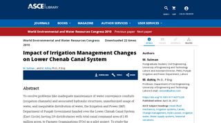 
                            13. Impact of Irrigation Management Changes on Lower ...