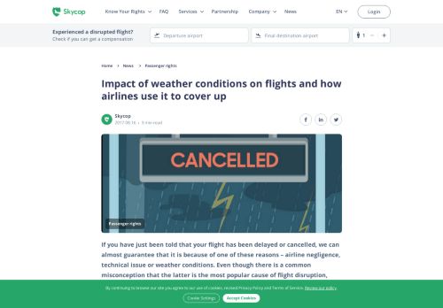 
                            13. Impact of weather conditions on flights | Skycop