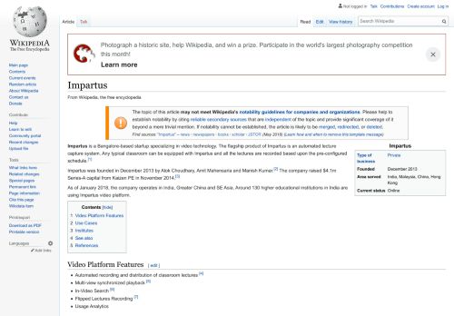 
                            9. Impartus - Wikipedia